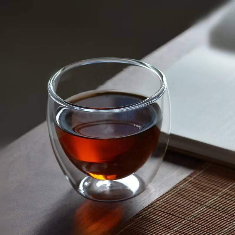 Double Wall Glass Tea Cup - 256 ml