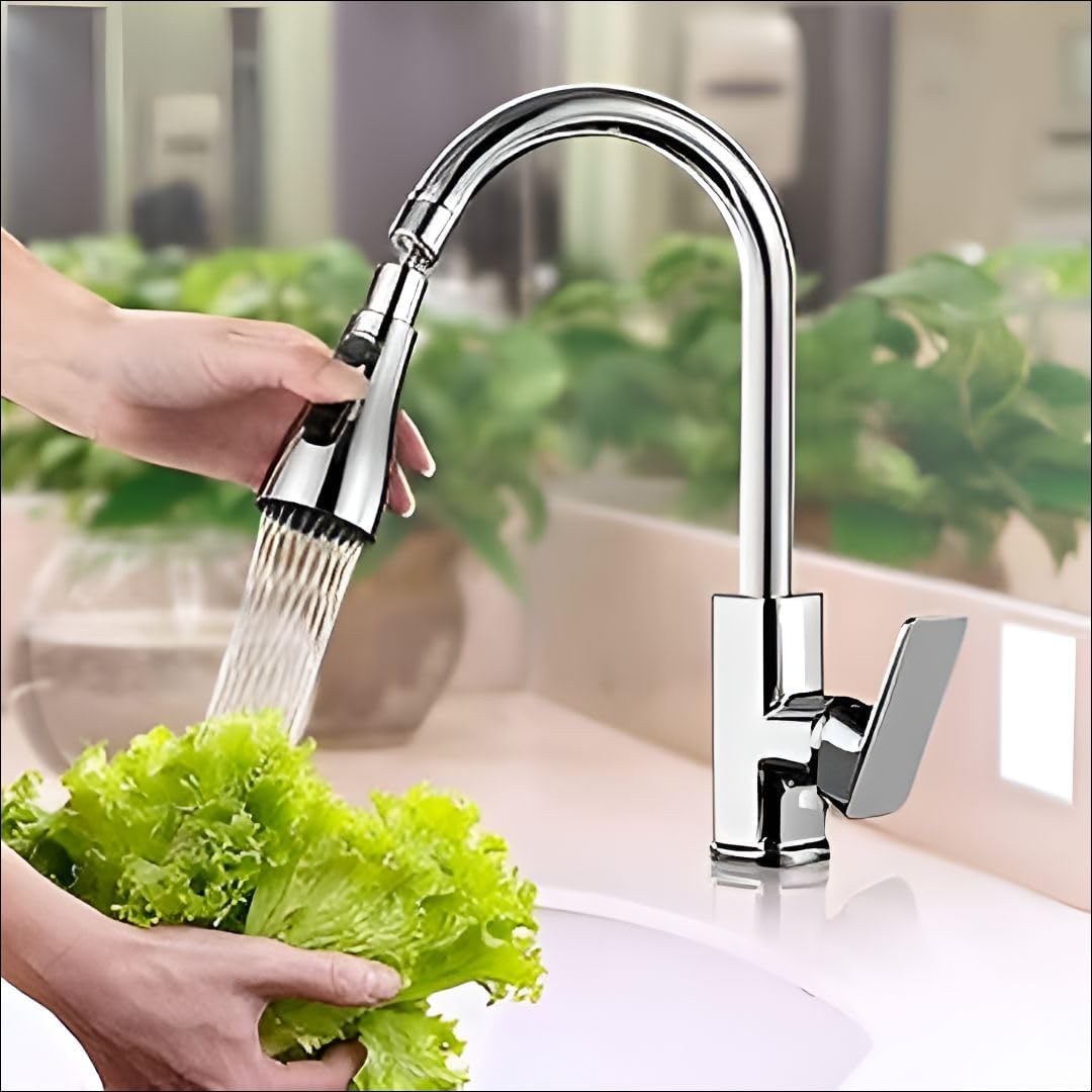 360° Faucet Splash Head – 3 Spray Modes, Universal Fit, No Tools Needed