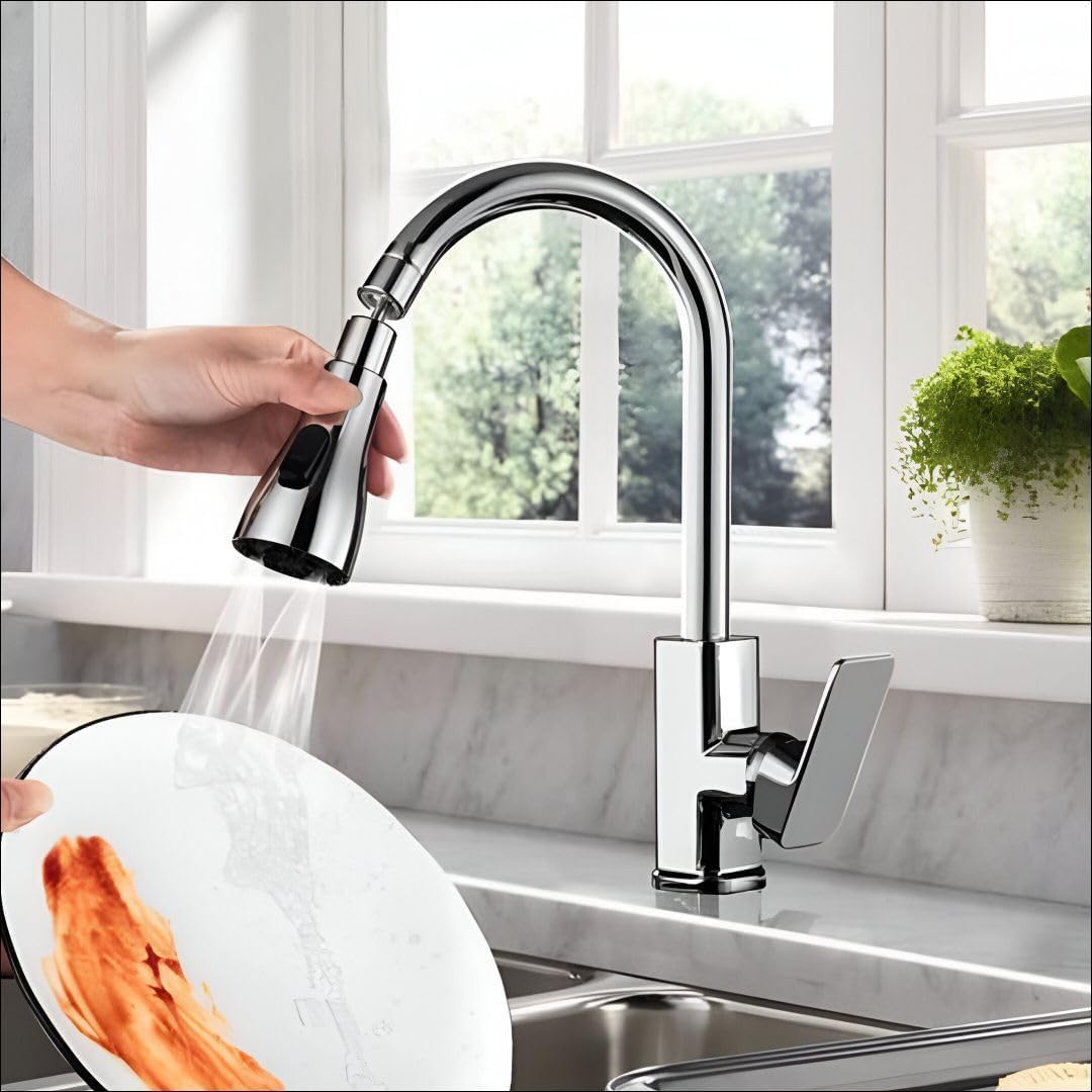 360° Faucet Splash Head – 3 Spray Modes, Universal Fit, No Tools Needed