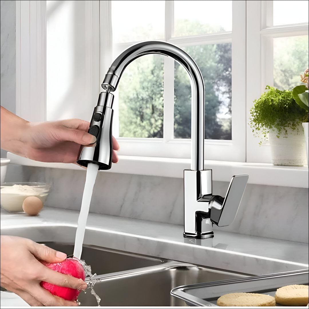 360° Faucet Splash Head – 3 Spray Modes, Universal Fit, No Tools Needed