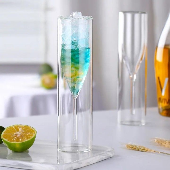 Premium Double Wall Champagne Glass – 150 ml (Single Piece)