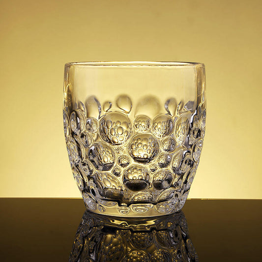Premium Bubble Design Clear Whisky Glass Tumbler 210 ML