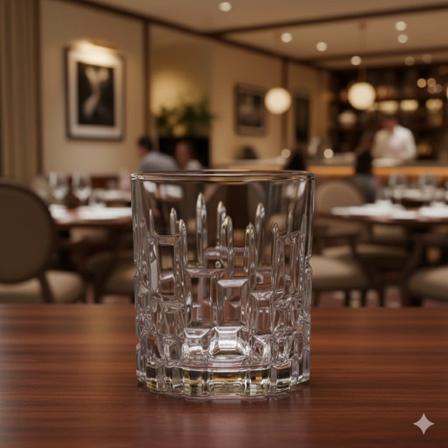 Classic Double Old Fashioned Whisky Glasses – 325 ml (6-Piece Set)