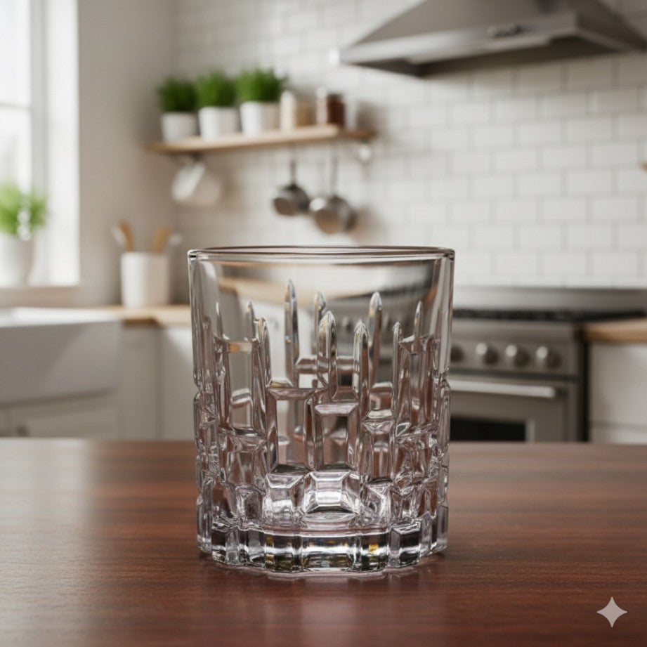 Classic Double Old Fashioned Whisky Glasses – 325 ml (6-Piece Set)