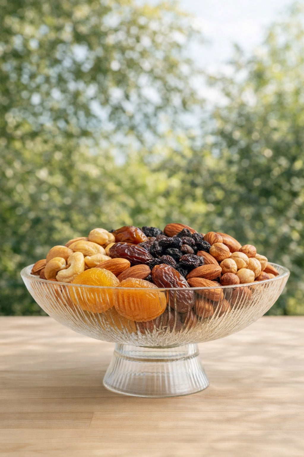 Elegant Glass Fruit Serving Bowl – 10 Inch