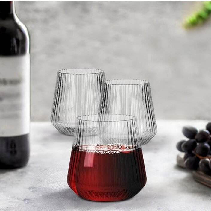 Linnig Design Premium Whisky Glasses – 385 ml (6-Piece Set)