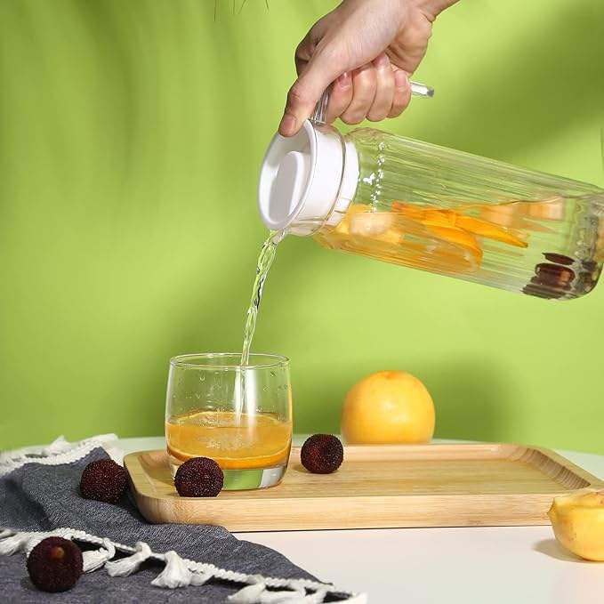 Lining Design Clear Glass Water Jug – 1 Litre (Box Pack)