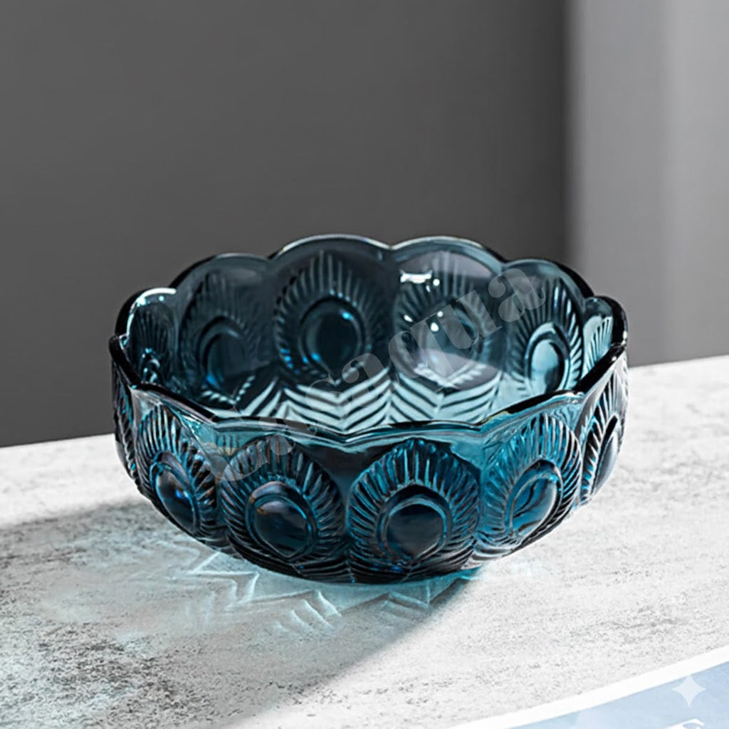 Premium Clear Glass Fruit Bowl 650 ML
