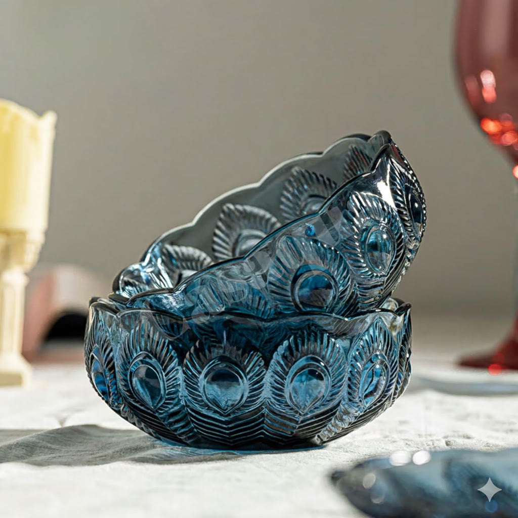 Premium Clear Glass Fruit Bowl 650 ML