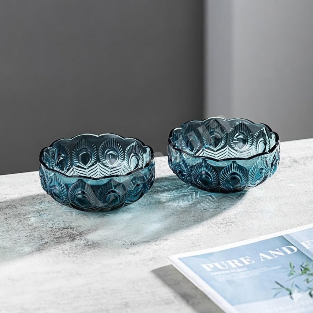 Premium Clear Glass Fruit Bowl 650 ML