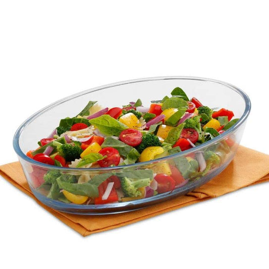 Heat-Resistant Oval Glass Baking Dish 1.5L