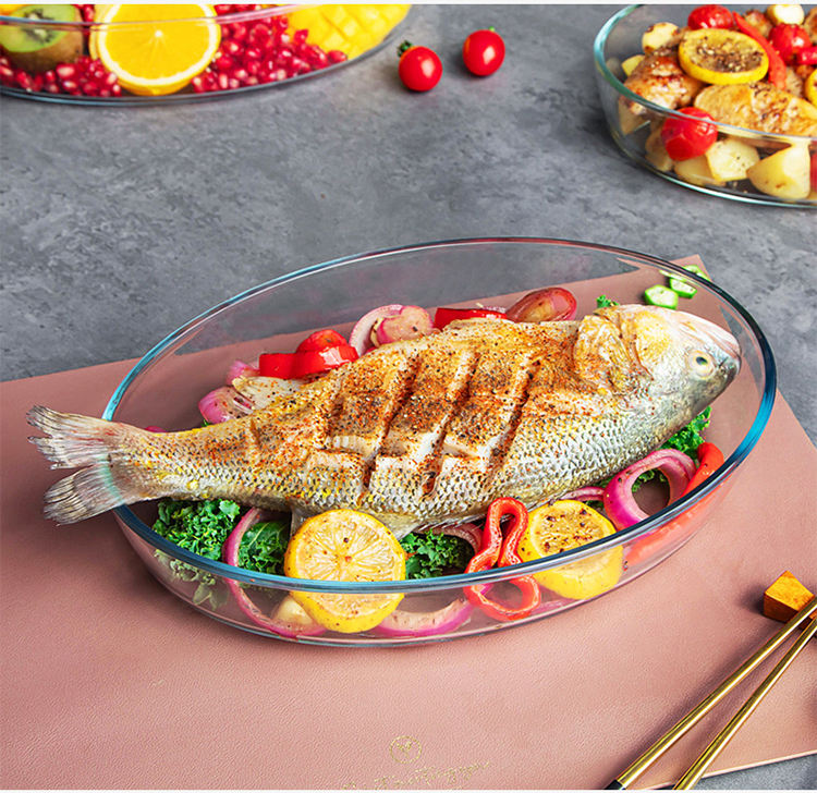 Heat-Resistant Oval Glass Baking Dish 1.5L