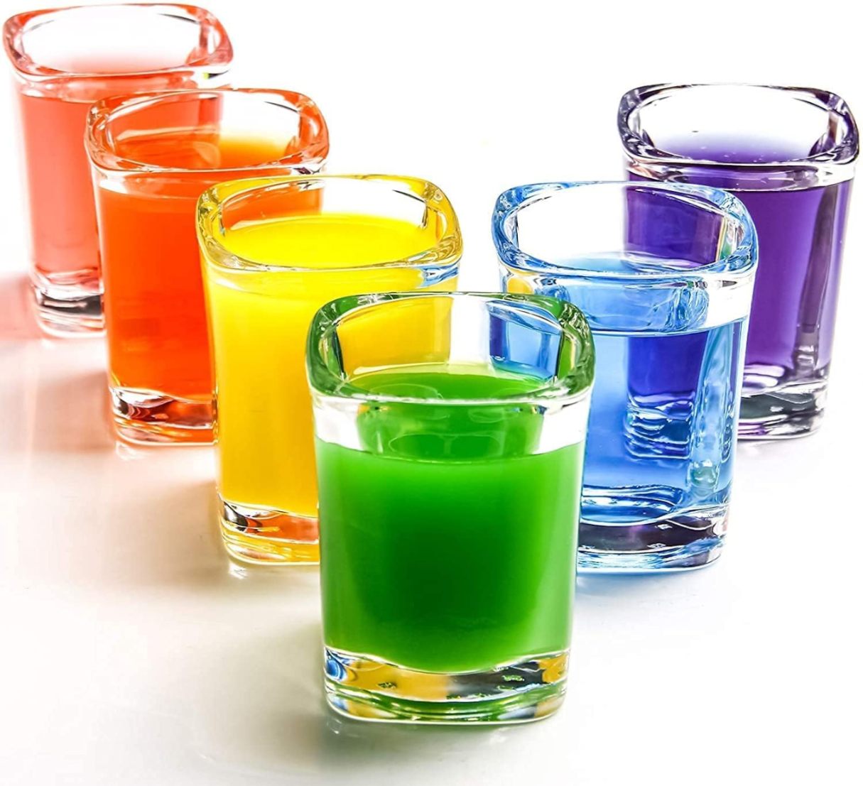 Square Design Shot Glasses – 65 ml (12-Piece Set)