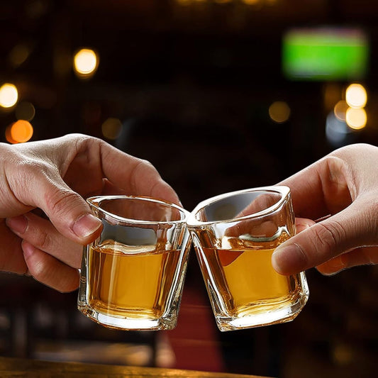 Square Design Shot Glasses – 65 ml (12-Piece Set)
