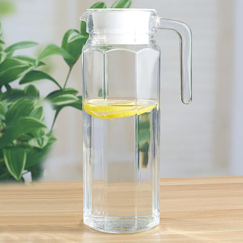Slim Clear Glass Water Jug – 1 Litre (Box Pack)