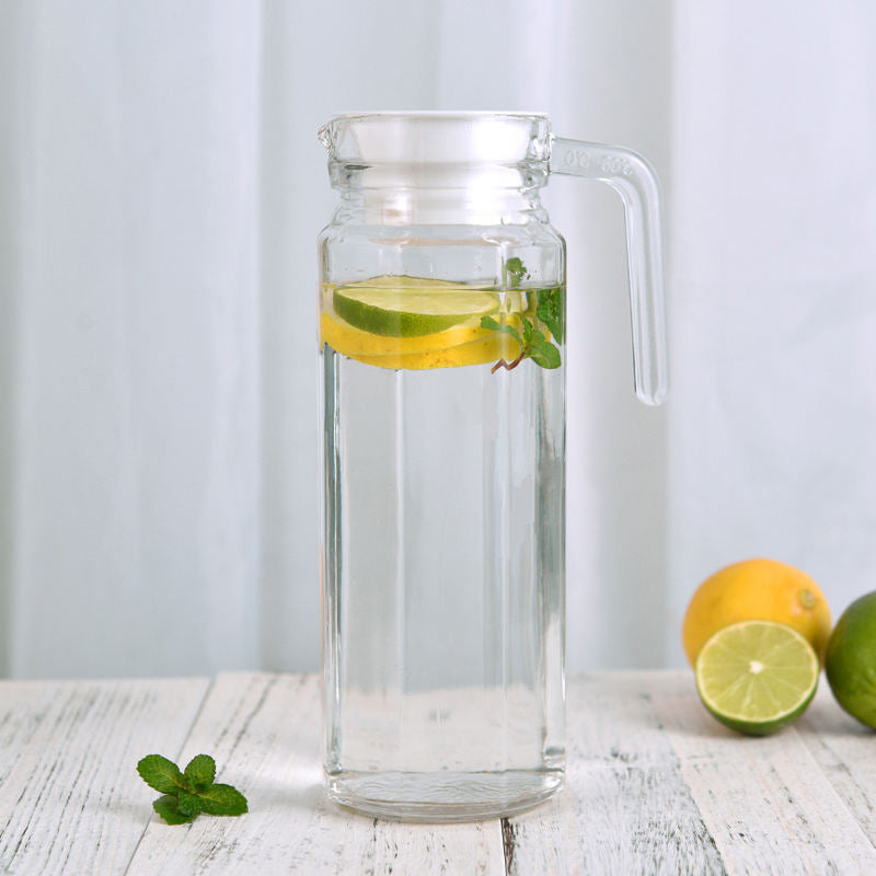 Slim Clear Glass Water Jug – 1 Litre (Box Pack)