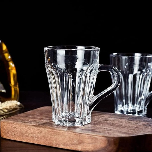 Deli Clear Glass Tea Cups 160 ml (6 Pcs Set)