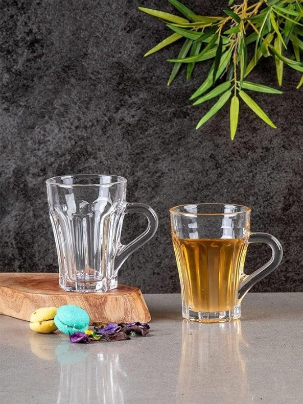 Deli Clear Glass Tea Cups 160 ml (6 Pcs Set)