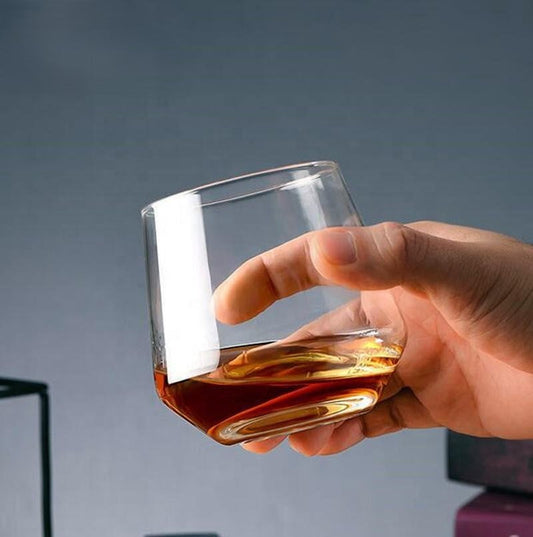 Designer Whisky Tumbler Glasses – 370 ml (6-Piece Set)