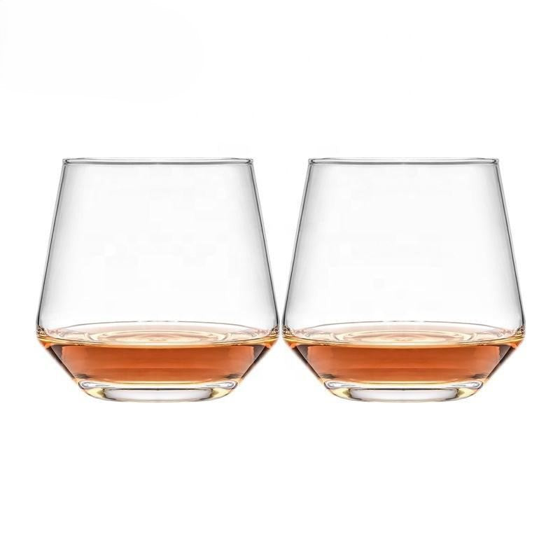 Designer Whisky Tumbler Glasses – 370 ml (6-Piece Set)