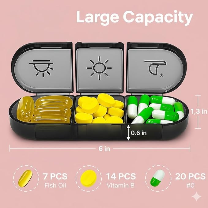 Pill Organiser  Pill Dispenser  Medicine Organizer Box Weekly Pill Organizer