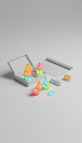 GlowCraft AR puzzle set