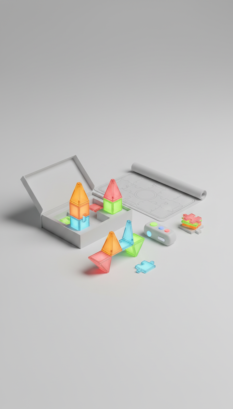 GlowCraft AR puzzle set